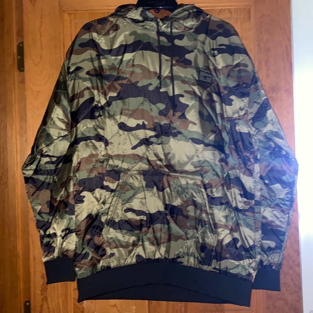 Black rifle windbreaker.